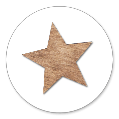 Sluitzegel ster hout 2